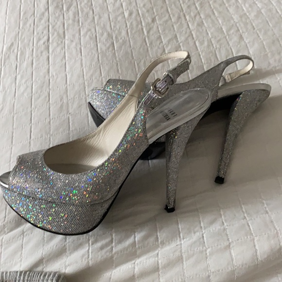Silver glitter Stuart weitzman platform pumps - Picture 5 of 5